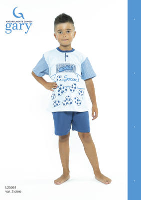 BOY'S PAJAMA M/M L25061 Tellini S.r.l. Wholesale Clothing